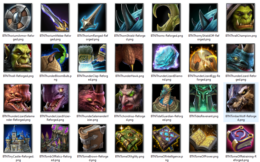 Новые иконки из Warcraft 3: Reforged